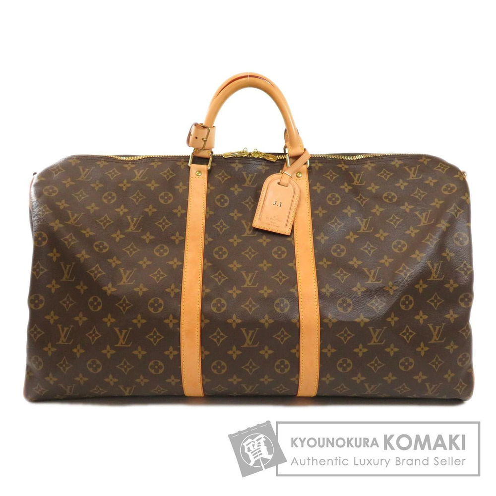 Louis Vuitton Keepall Bandouliere Monogram Canvas Travel Bag Brown